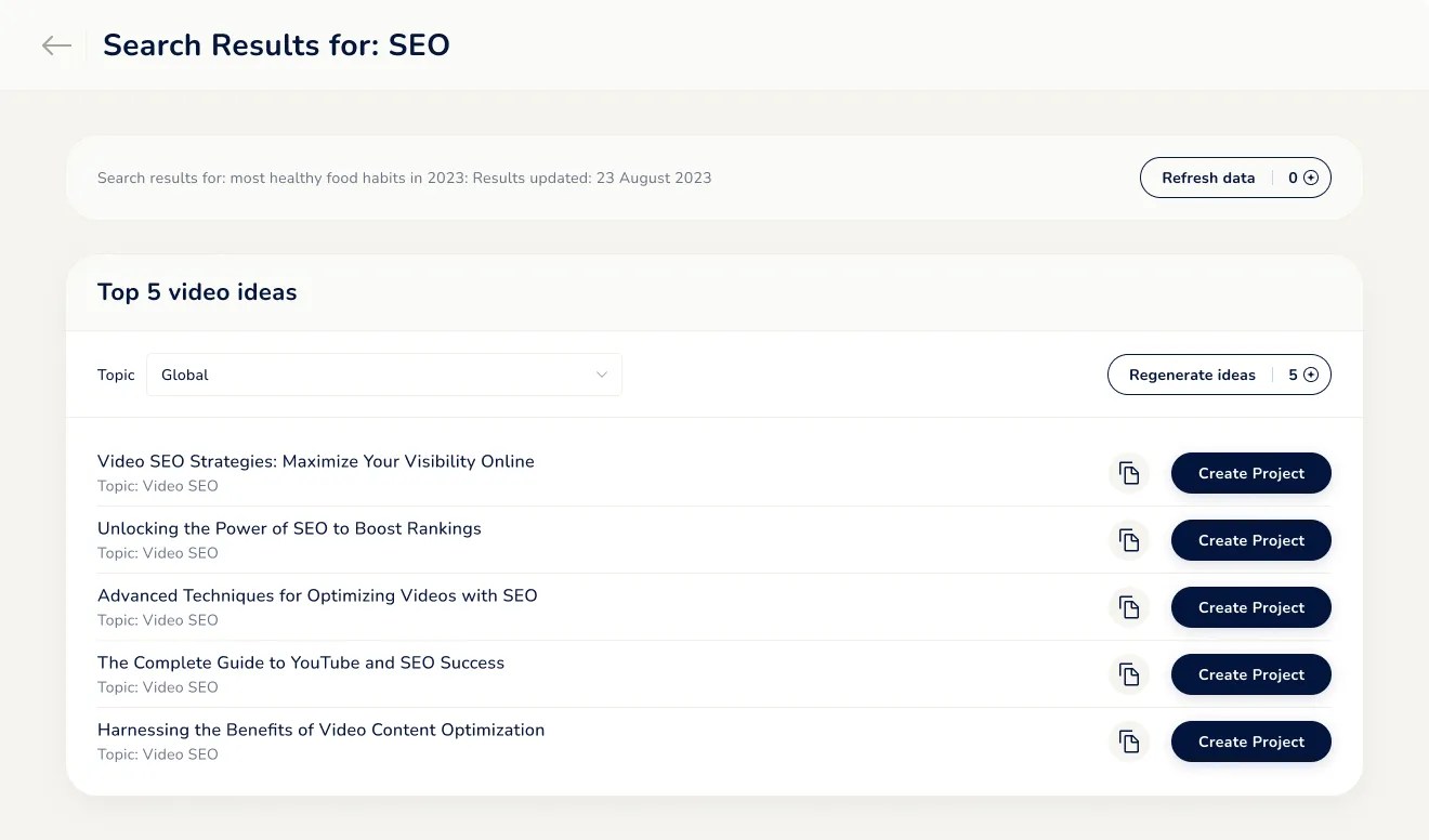 Youtube Video Ideas Generator Maekersuite
